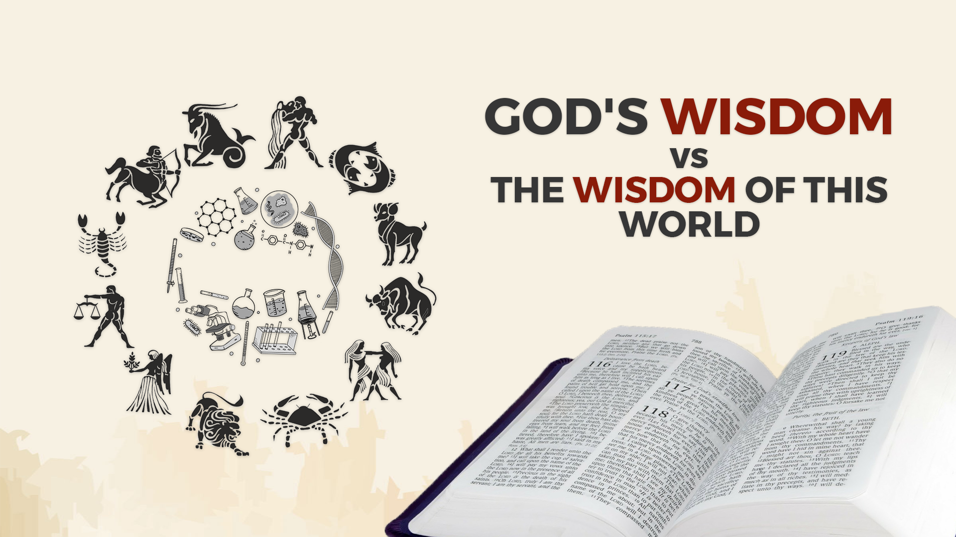 Read more about the article GOD’S WISDOM vs THE WISDOM OF THIS WORLD